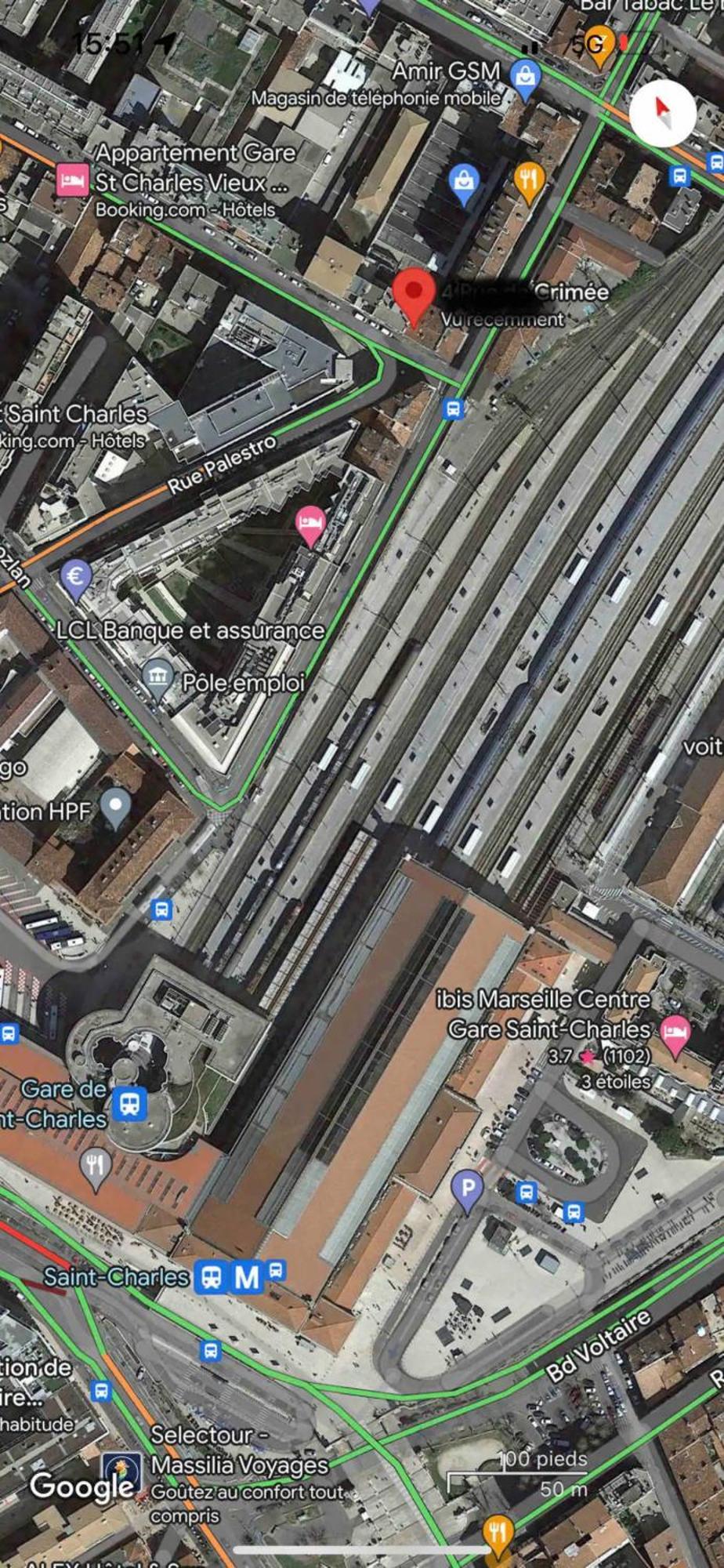 Gare Saint Charles Tgv 6 Personnes Apartment Marseille Exterior photo